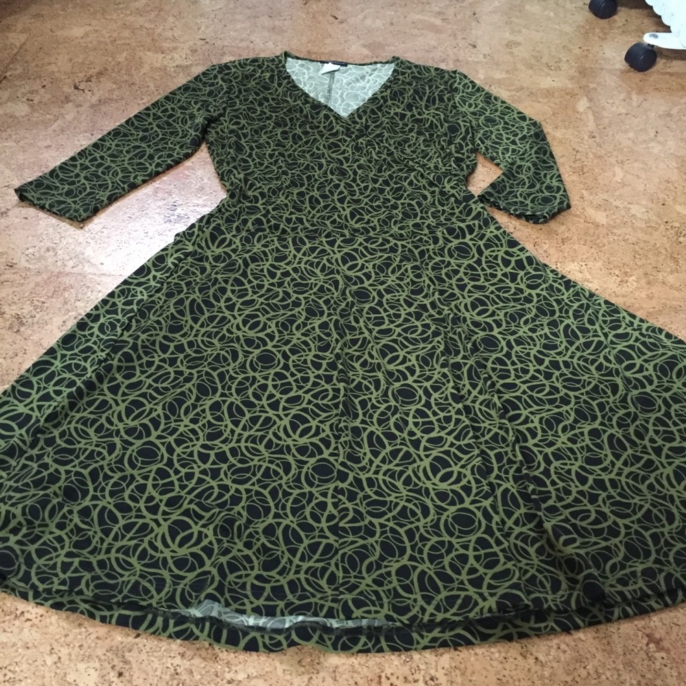 Perseption Concept Green & Black Dress Size S - Picture 10 of 12